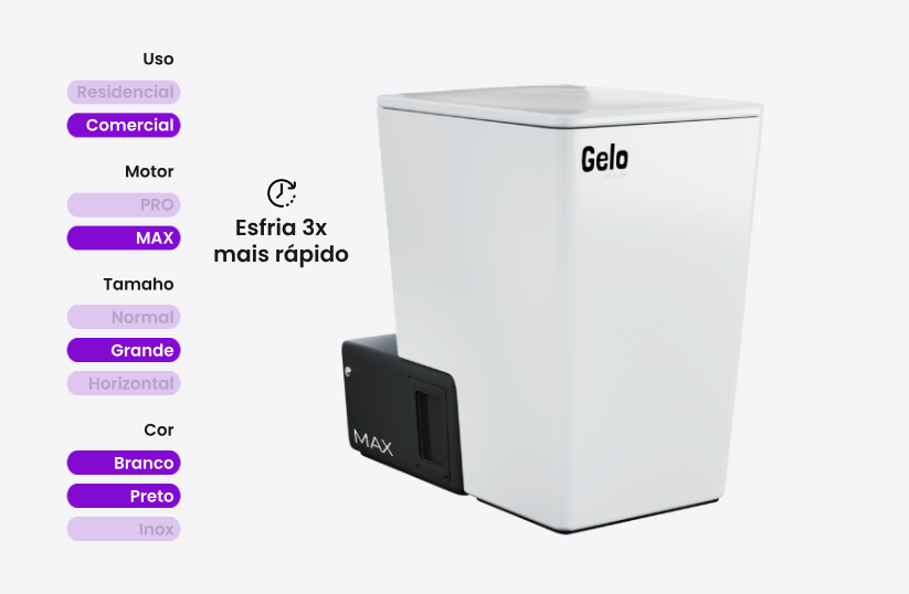 Comprar banheira de gelo max grande branca crioterapia da Gelo Health