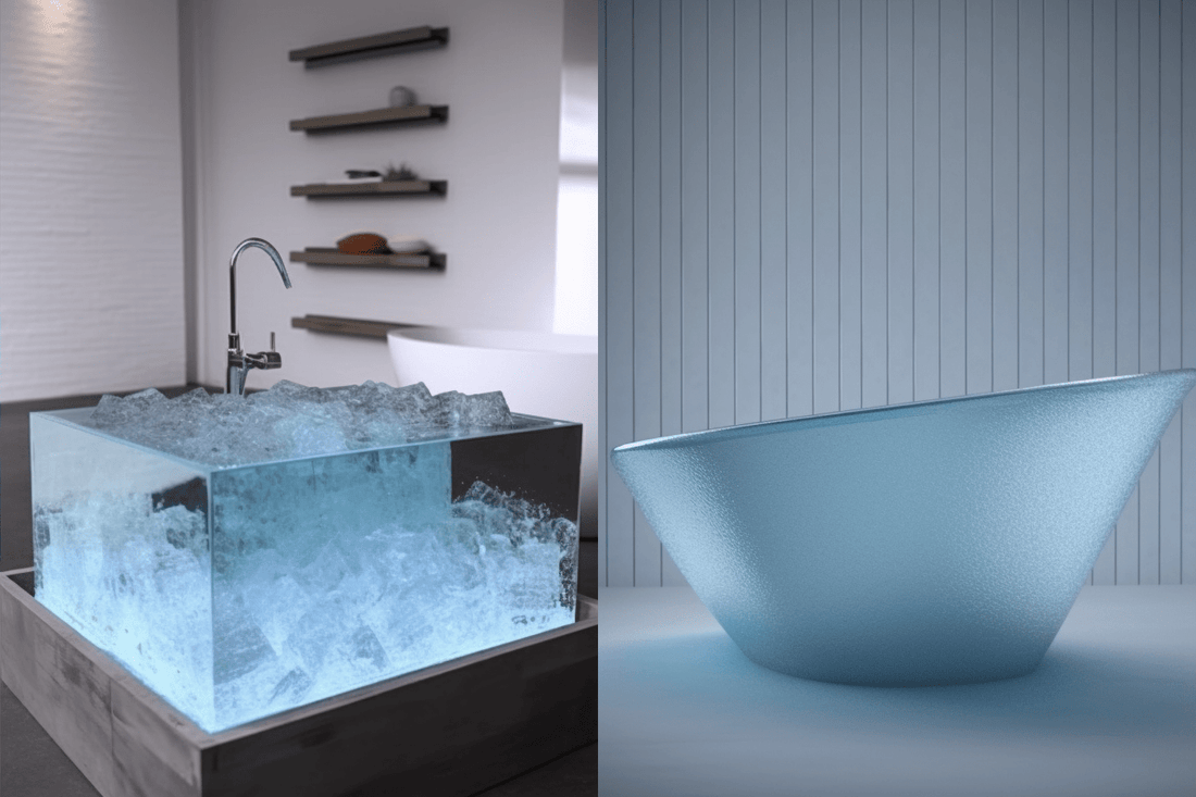 Banho gelo vs banheira água fria